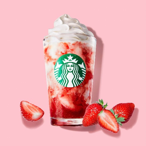 スターバックス“マーブル模様”のストロベリーフラペチーノ、甘酸っぱい苺ソース×チョコもコピー スターバックス“マーブル模様”のストロベリーフラペチーノ、甘酸っぱい苺ソース×チョコもコピー