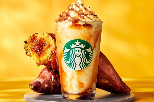 スターバックス「焼き芋ブリュレ フラペチーノ」こんがりキャラメリゼの焼き芋フレーバー