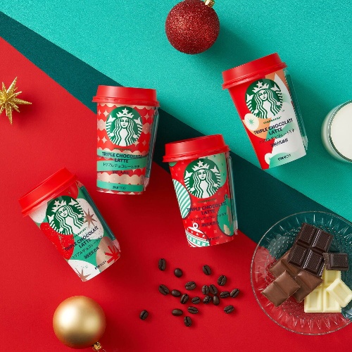 スターバックス新作チルドカップ「トリプルチョコレートラテ」クリスマス限定パッケージでコピー スターバックス新作チルドカップ「トリプルチョコレートラテ」クリスマス限定パッケージでコピー