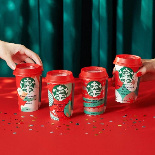 スターバックス新作チルドカップ「トリプルチョコレートラテ」クリスマス限定パッケージでコピー スターバックス新作チルドカップ「トリプルチョコレートラテ」クリスマス限定パッケージでコピー