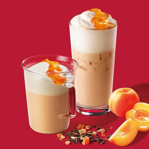 スターバックス ティー & カフェ、ジョイフルメドレー&アプリコットの限定ティー ラテ/フラペチーノコピー スターバックス ティー & カフェ、ジョイフルメドレー&アプリコットの限定ティー ラテ/フラペチーノコピー