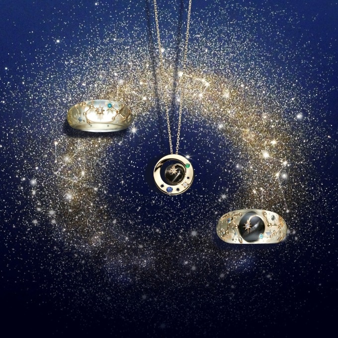 スタージュエリーから夜空に輝く星座を表現した限定ネックレス＆リングコピー