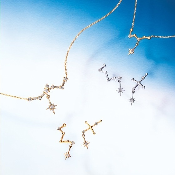 スタージュエリー“夏の星座”が輝く新作、白鳥座やカシオペア座をダイヤモンド×18金で表現コピー