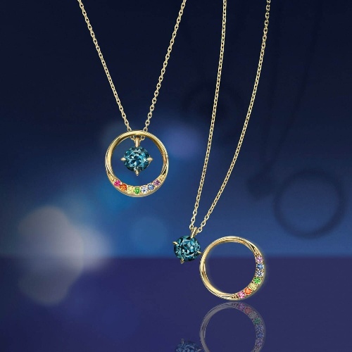 スタージュエリー“幻の虹”着想限定3WAYネックレス、ブルートパーズと煌めく7色のカラーストーンコピー スタージュエリー“幻の虹”着想限定3WAYネックレス、ブルートパーズと煌めく7色のカラーストーンコピー