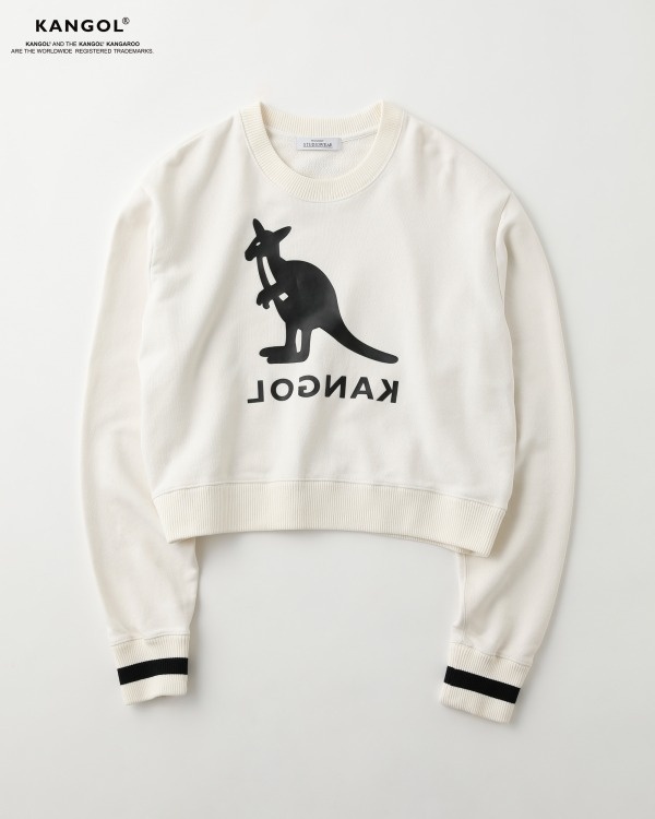 マウジースタジオウェア×カンゴール、反転ブランドロゴを配したショート丈スウェット＆ジャケットコピー