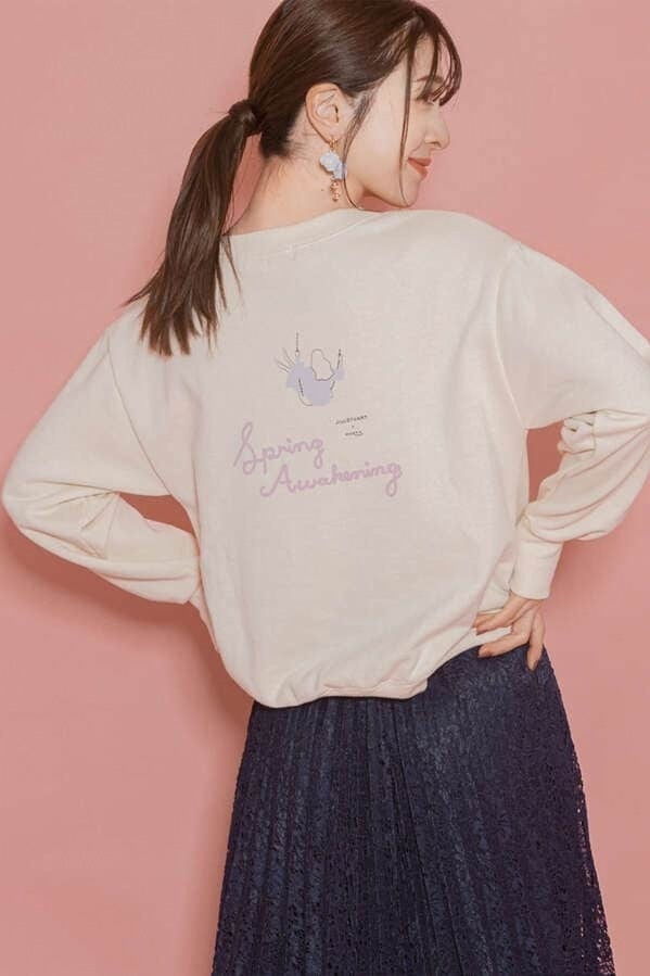 ジルスチュアート“フラワー”モチーフ巾着型バッグやボーダーT、イラストレーターmoekoとコラボコピー