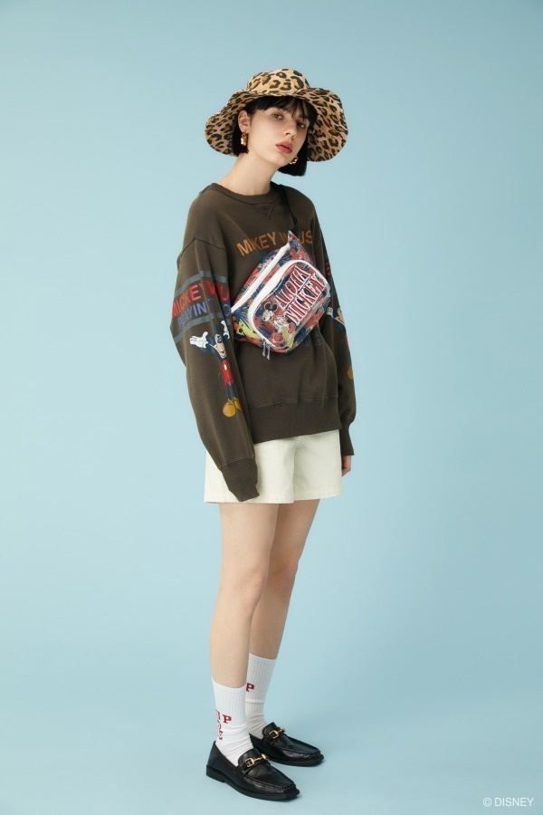 マウジーのディズニーコレクション19年春、サーフィンするミッキーマウスTシャツや刺繍シャツなどコピー