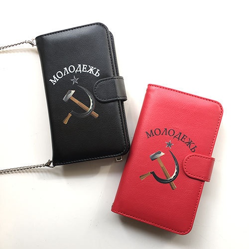G.V.G.V.からウォレットスマホケース発売 - キリル文字のロゴや鷹とハンマーのデザインで2色展開コピー
