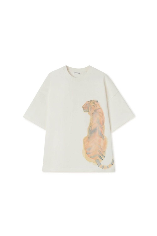 ジル サンダー「タイガーコレクション」が限定で、Tシャツやセーターに“水彩画の虎”をオンコピー ジル サンダー「タイガーコレクション」が限定で、Tシャツやセーターに“水彩画の虎”をオンコピー