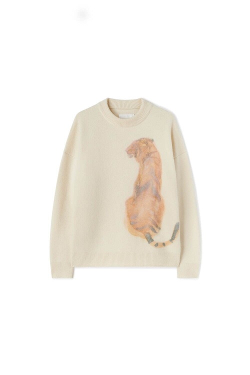 ジル サンダー「タイガーコレクション」が限定で、Tシャツやセーターに“水彩画の虎”をオンコピー ジル サンダー「タイガーコレクション」が限定で、Tシャツやセーターに“水彩画の虎”をオンコピー