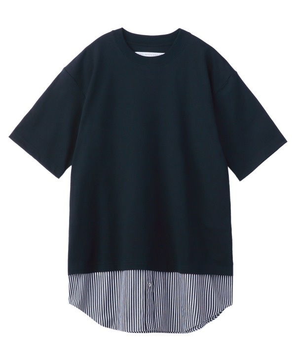 ジョン ローレンス サリバン、刺繍ロゴ入りTシャツ＆シャツドッキングカットソー登場コピー