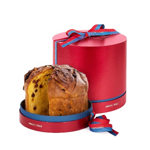 アルマーニ / ドルチのクリスマス限定クラシックケーキ＆プラリネBOX、赤シルクのボックスで登場コピー