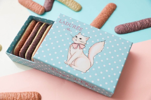 ラデュレのバレンタイン2021、“猫”と“イチゴ”がモチーフのチョコレートボックスコピー