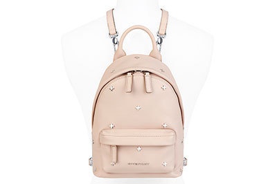 ジバンシィの新作バッグパック「Back pack nano」- 淡いピンクにメタルのクロスモチーフ