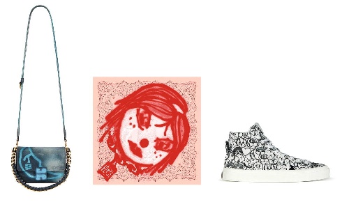 ジバンシィ×チト“スプレーアート”を配したバッグやシューズ、犬や女の子を描いてコピー ジバンシィ×チト“スプレーアート”を配したバッグやシューズ、犬や女の子を描いてコピー