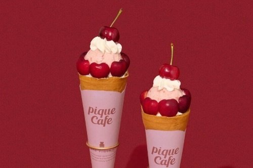 ジェラート ピケ カフェ「アメリカンチェリー」の限定クレープ＆シュワっと弾けるチェリーフロート