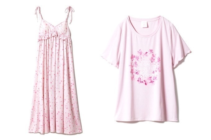 ジェラート ピケ“桜”モチーフの限定アイテム、花びらを散りばめたキャミソ―ルドレスなど