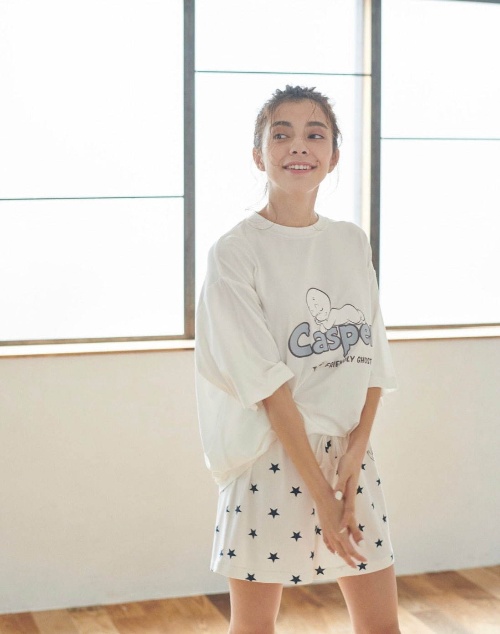 ジェラート ピケ×おばけのキャスパー、すやすや眠るキャスパーTシャツや総柄パジャマコピー ジェラート ピケ×おばけのキャスパー、すやすや眠るキャスパーTシャツや総柄パジャマコピー