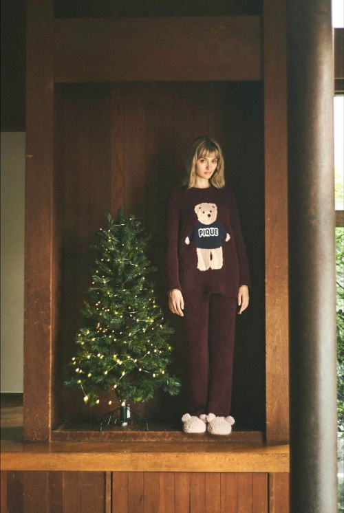 ジェラート ピケのクリスマス、“くまの耳”付きもこもこルームウェア&ベア柄パジャマコピー ジェラート ピケのクリスマス、“くまの耳”付きもこもこルームウェア&ベア柄パジャマコピー