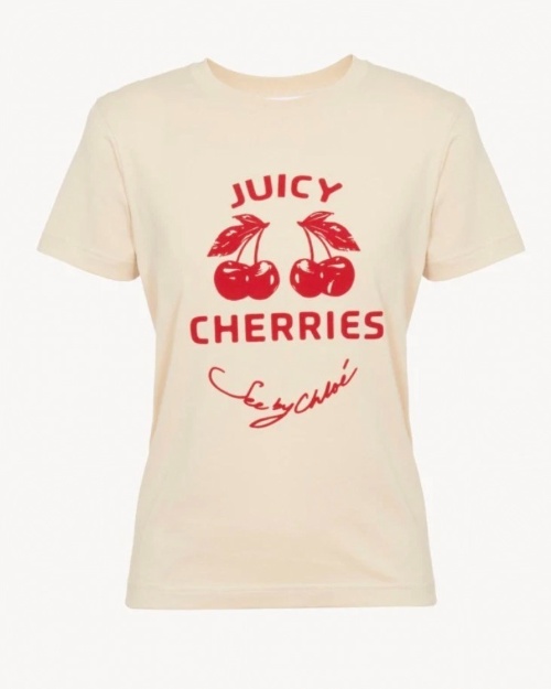 シーバイクロエ22年夏の新作Tシャツ“チェリー柄”やフリル付き、花柄レースのワンピースもコピー シーバイクロエ22年夏の新作Tシャツ“チェリー柄”やフリル付き、花柄レースのワンピースもコピー