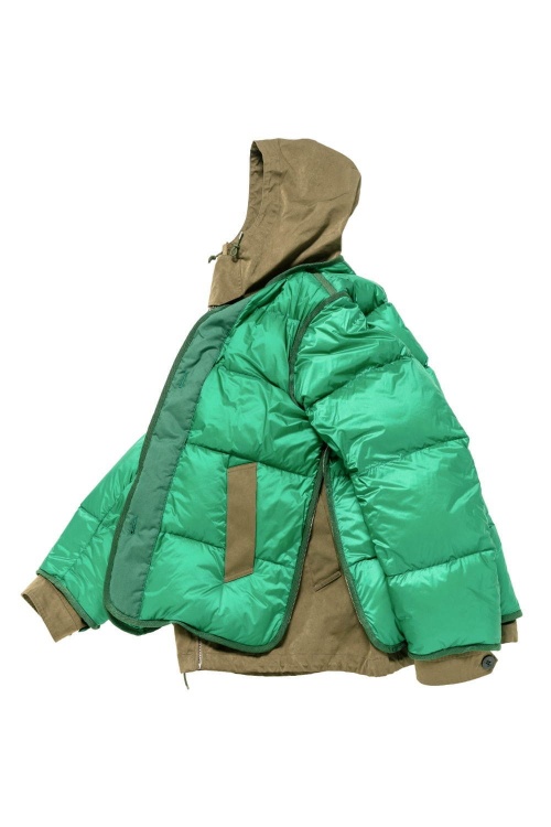 sacai×伊ブランド・テンシー“ハイブリッド”メンズミリタリーウェア、左右非対称モッズコートなどコピー sacai×伊ブランド・テンシー“ハイブリッド”メンズミリタリーウェア、左右非対称モッズコートなどコピー