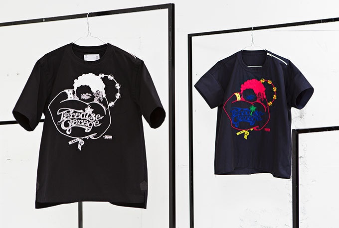 sacai、NYの伝説的ディスコ「パラダイス ガラージ」グラフィック入りTシャツを発売コピー