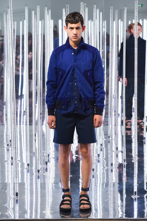 sacai 2015年春夏メンズコレクション - プリントやレイヤリングで魅せるオーバーレイコピー