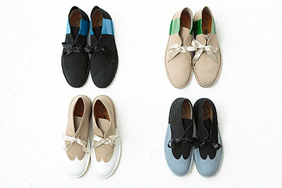 sacai(サカイ)から、クラークスのデザートブーツをカスタマイズしたメンズシューズ発売