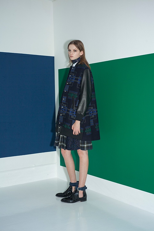 sacai luck 2014-15年秋冬コレクション - メンズアイテムをハイブリッドで女性らしくコピー