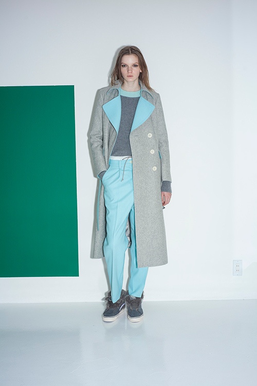 sacai luck 2014-15年秋冬コレクション - メンズアイテムをハイブリッドで女性らしくコピー