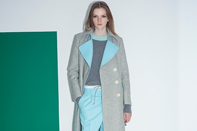 sacai luck 2014-15年秋冬コレクション - メンズアイテムをハイブリッドで女性らしく
