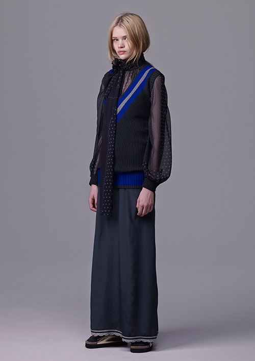 sacai luck 2015-16年秋冬コレクション - 予想外の組み合わせが生む、ネオクラシックコピー