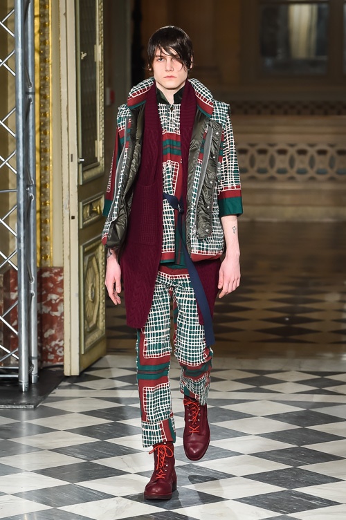 sacai 2016-17年秋冬メンズコレクション - ハイブリッドとレイヤードで表現する愛コピー