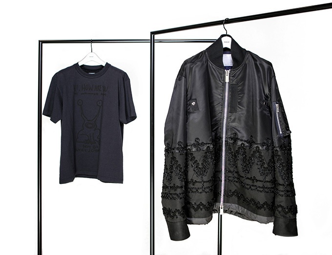 sacai、刺繍ブルゾンやダニエル・ジョンストンのロゴTなど伊勢丹新宿店メンズ館限定アイテム発売コピー