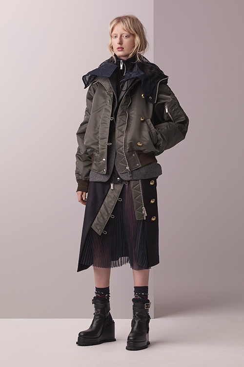 sacai 17年プレフォールコレクション - メンズウェアをファーやレースで彩りフェミニティへ昇華コピー