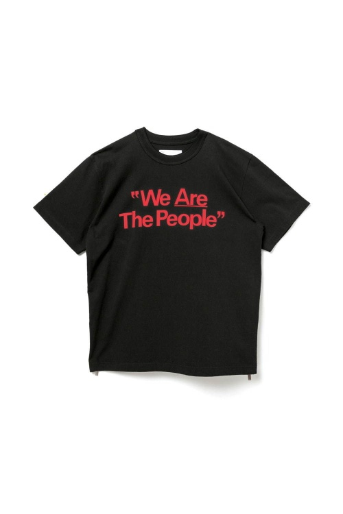 サカイの阪急メンズ東京限定Tシャツ、真っ赤なフロッキーロゴ＆サイドジップをデザインした1着コピー