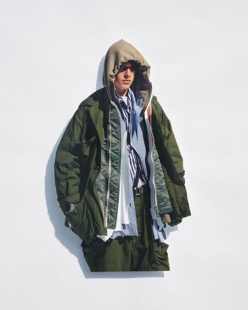 sacai×ダブルタップス初コラボ、ミリタリーウェアをドッキングしたシャツ&パンツコピー sacai×ダブルタップス初コラボ、ミリタリーウェアをドッキングしたシャツ&パンツコピー