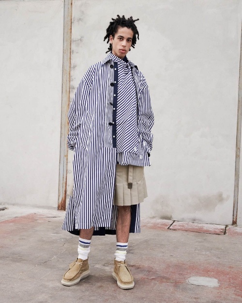 sacai 2023年春夏メンズコレクション、端正な装いに遊びを効かせてコピー sacai 2023年春夏メンズコレクション、端正な装いに遊びを効かせてコピー