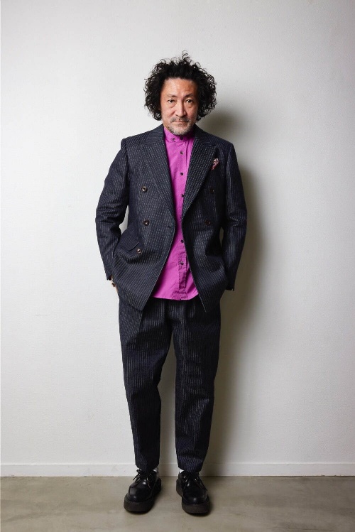 Scye“ストライプデニム”のダブルブレストジャケット&パンツ、ザ スタイリスト ジャパンとコラボコピー Scye“ストライプデニム”のダブルブレストジャケット&パンツ、ザ スタイリスト ジャパンとコラボコピー