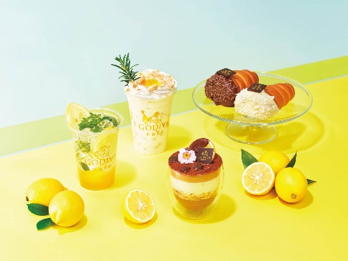 ゴディバカフェから夏限定“レモン”メニュー、レモンヨーグルトのチョコドリンクやチョコレモンパフェコピー ゴディバカフェから夏限定“レモン”メニュー、レモンヨーグルトのチョコドリンクやチョコレモンパフェコピー