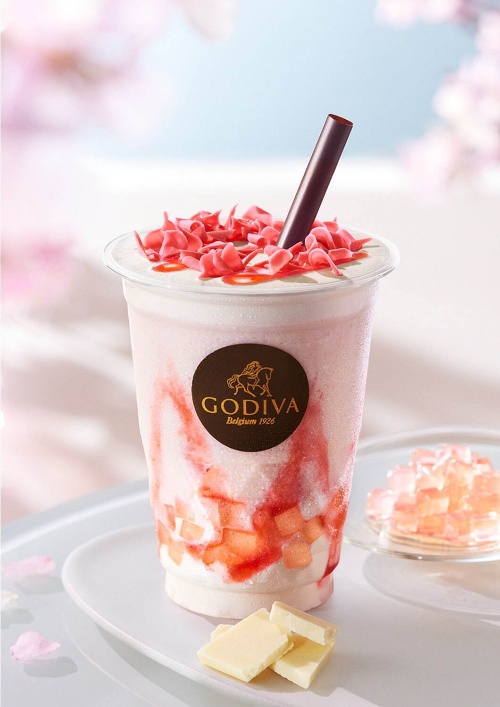 ゴディバ新作「サクラ咲く ショコリキサー」桜×ホワイトチョコ、花びらチョコチップをプラスコピー ゴディバ新作「サクラ咲く ショコリキサー」桜×ホワイトチョコ、花びらチョコチップをプラスコピー