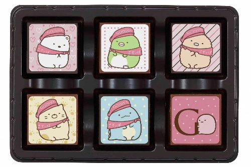 ゴディバ「すみっコぐらし」バレンタインチョコレートセット、“ハート”モチーフのポーチ付き