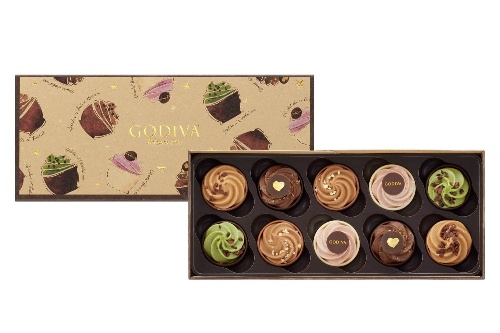 「ゴディバカップケーキショコラ」チョコレートムースを重ねたカップケーキ風チョコの詰め合わせコピー 「ゴディバカップケーキショコラ」チョコレートムースを重ねたカップケーキ風チョコの詰め合わせコピー