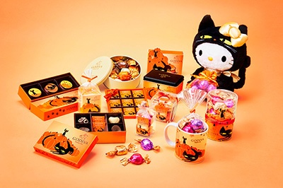ハローキティが黒ネコに！ゴディバからハロウィン限定コレクション発売