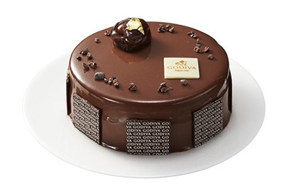 ゴディバから、マロンを贅沢に使用したクリスマスチョコレートケーキ登場