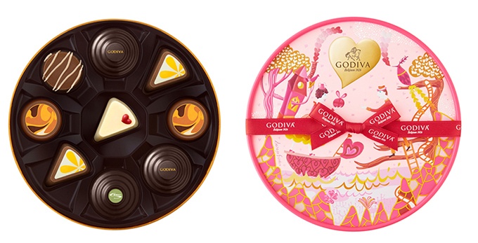 ゴディバのバレンタイン「ビュッフェ ドゥ ガトー コレクション」ケーキビュッフェをイメージしたチョココピー