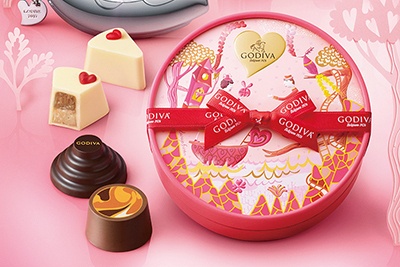 ゴディバのバレンタイン「ビュッフェ ドゥ ガトー コレクション」ケーキビュッフェをイメージしたチョコ