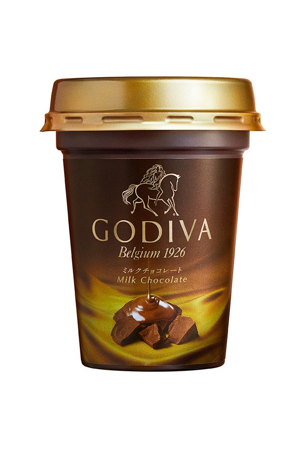 ゴディバの限定ショップを表参道に、新チョコドリンク「GODIVA ミルクチョコレート」全国コンビニでコピー
