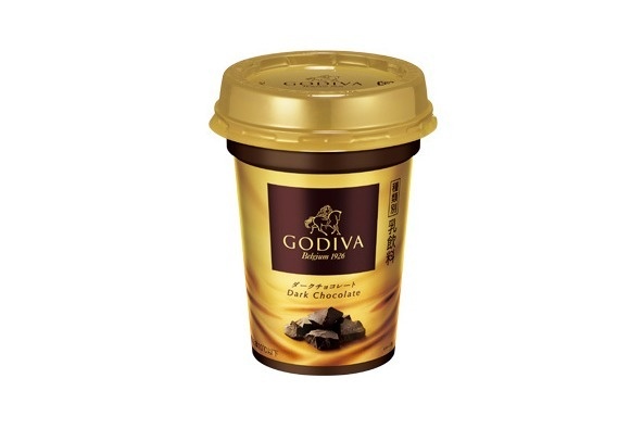 ゴディバのコンビニ限定チョコドリンク「GODIVA ダークチョコレート」本格チョコのビターな味わい