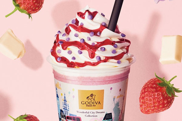 ゴディバ「ショコリキサー」ホワイトチョコと2種のストロベリーが溶け合う限定フレーバー
